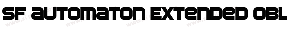 SF Automaton Extended Oblique字体转换